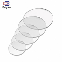 Disque rond personnalisé en PMMA acrylique transparent et coloré pour porte-clés, artisanat DIY, ornement, décoration