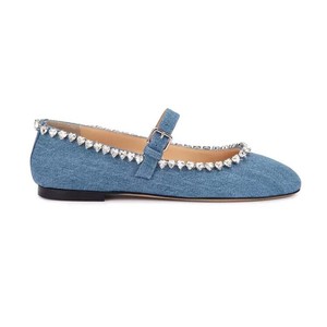 New Low Heel Ladies <b>Flats</b> <b>Shoes</b> 2024 Heart-Shaped Rhinestone <b>Ankle</b> <b>Strap</b> Wedding for Women Sandals - Product Image 5