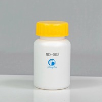 Bouteille ronde en HDPE de qualité alimentaire multi-tailles, blanche, avec logo personnalisé, conteneur vide en plastique pour pilules, vitamines, compléments alimentaires, médicaments