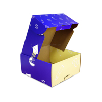 Vente directe, faible MOQ, emballages recyclables en carton ondulé pour chaussures et vêtements, boîtes en carton ondulé à prix avantageux