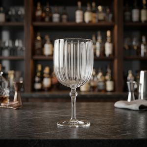 Verre à vin en plastique côtelé, gobelet transparent pour la maison, les fêtes et les dîners - Product Image 2