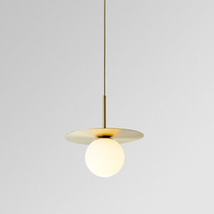 <span class=keywords><strong>Lustre</strong></span> suspendu en <span class=keywords><strong>laiton</strong></span> avec abat-jour en <span class=keywords><strong>verre</strong></span> blanc laiteux, économie d'énergie, 110V-220V, ampoule E14, pour salle à manger, avec garantie de 2 ans - Product Image 2