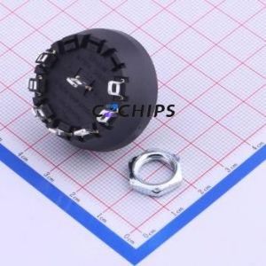 MFR01-A1F06L1S-N Rotary Switch Through hole Component (THT) Switch 7 Flat Type Solder Tab 100000 - Product Image 1