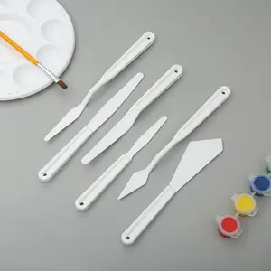 Pigment Palette Knife 6 Sets Of New Oil Painting Knife Scraper Painting Auxiliary Tool Palette Artist Painting Knife Wholesale