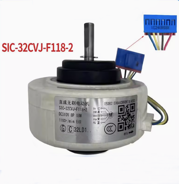 Conditioning Parts for Samsung Vertical Air Conditioner DC Fan Motor SIC-32CVJ-F118-2 DC310V 18W 1100r/min DB31-00644D lcd