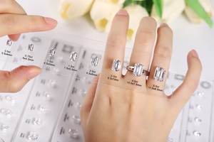 Zhanhao Ice Cut CZ Diamond Selector 10 formas 90PCs 0.3ct a 5ct Herramientas para joyería Ajuste <span class=keywords><strong>de</strong></span> joyería - Product Image 5