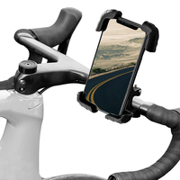 Support de téléphone pour vélo Support de téléphone pour moto-Pince de téléphone portable pour guidon de moto pour iPhone Samsung 4.7 "à 6.8" Smartphones