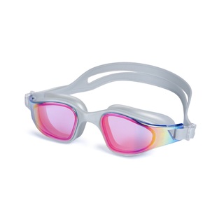 Gafas de Natación Profesionales Hidrodinámicas de Silicona y PC, Antivaho, Protección UV, <span class=keywords><strong>Lentes</strong></span> con Revestimiento de Espejo <span class=keywords><strong>para</strong></span> Triatlón y Natación en Aguas Abiertas - Product Image 5