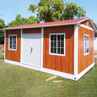 Villa en panneaux sandwich à structure métallique démontable, très demandée, pour usage en conteneur, avec toilettes, étanche, design contemporain