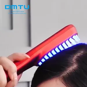 Небольшая масляная Лазерная фототерапия уход за волосами Шампунь Щетка со светодиодной подсветкой Массажная Расческа для кожи головы