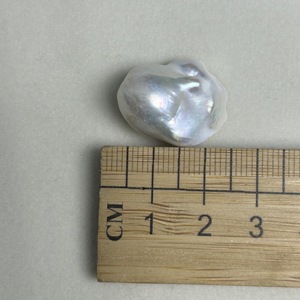 Perlas de Agua Dulce Naturales Barrocas de 13-15 mm, Zhuji, con Fuerte Brillo, Coloridas, en Forma de Cola de Pez, Perlas Blancas Sueltas - Product Image 3