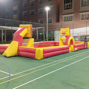 GMY Gonflables Jaune Rouge Savon Gonflable Terrain de Football Événement <span class=keywords><strong>Location</strong></span> Articles Terrain de Football <span class=keywords><strong>pour</strong></span> Enfants Jouer et Entraînement - Product Image 2