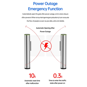 Portillon de contrôle d'accès cylindrique en acier inoxydable 304 résistant à la corrosion, disponible en OEM/ODM - Product Image 2