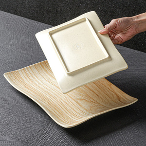 Xiangyuan Meimei <b>melamine</b> tableware <b>plates</b>, rectangular commercial imitation porcelain <b>plates</b> for barbecue and hot pot - Product Image 2