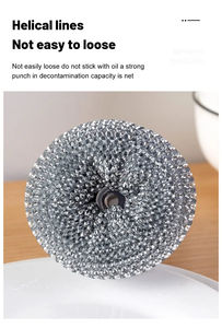 Cepillo Dispensador de Jabón de Plástico Portátil al por Mayor, 1 Unidad, Herramienta de Limpieza de Cocina de Fácil Uso - Product Image 4