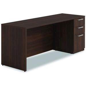Alera AE1NZK-S2472UF Série Mahogany Seville 72 pouces. X 24 pouces X 29 In. Meuble de bureau HRG Credenza avec piétement droit - Product Image 2