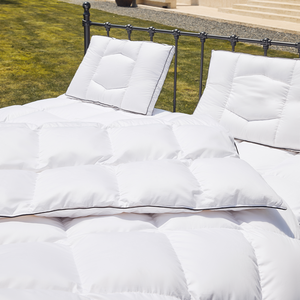 Couette en <span class=keywords><strong>duvet</strong></span> d'oie et de canard de luxe pour hôtel, tissu de couverture 400 fils, puissance de remplissage 800, anti-acariens, couette hypocalorique - Product Image 2