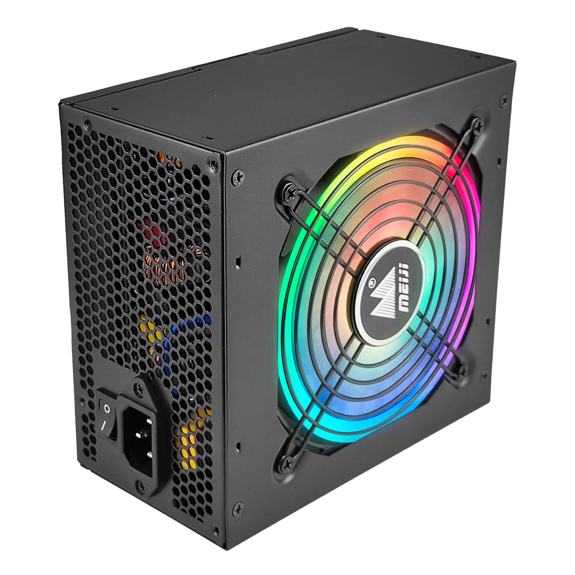 MEIJI di alta qualità completamente modulare ATX 700W 750W 80 Plus Gold RGB Computer Desktop di alimentazione OEM Case PSU