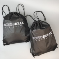Sac à dos de sport en polyester 210D avec logo imprimé personnalisé de qualité supérieure Sacs de sport avec cordon de serrage en nylon