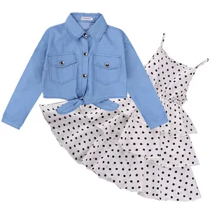 LZH-vestidos de tutú para niñas pequeñas, trajes de moda para niñas, conjuntos de 2 piezas