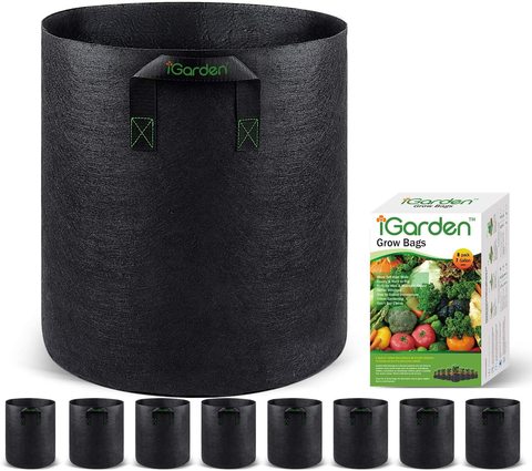 Eco-Friendly 1-300 Gallon Garden Supplies Heavy Duty Custom Capacity Plant Grow Pot Breathable Felt Grow Bags for Garden Usage