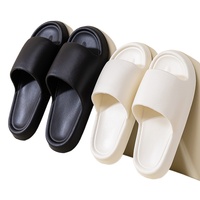 Sandal Wanita untuk Musim Panas, Sandal Jepit Dalam Ruangan, Sandal Rumah EVA Cloud, Sandal Pantai Platform, Anti-Selip, Ujung Terbuka, Sandal Pria