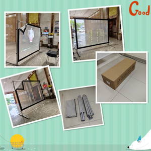 จอโปรเจคเตอร์โฮโลแกรมแบบตาเปล่า ยกได้ด้วยระบบไฟฟ้า สำหรับงานแต่งงาน ผ้าโปรเจคเตอร์ตาข่าย สำหรับใช้งานกลางแจ้ง พกพาสะดวก ภาพ 3 มิติ อัตราส่วน 16:9 - Product Image 2