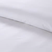 Parures de lit personnalisées pour hôtel, housses de couette pour lit king size, coton riche, 300 fils, parure de lit en percale, drap plat