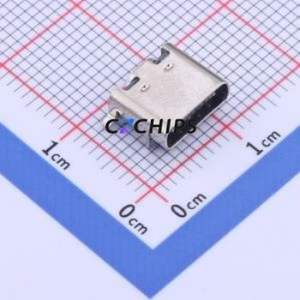 YTC-TC16S-24 USB Connector SMD Connector ( Connector Type: Type-C )( Gender: Female )( Mounting Type: Horizontal Mount ) - Product Image 1