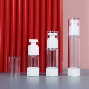 2026 Popular Style Empty 5ml 10ml 15ml 30ml <b>50ml</b> 100ml 150ml Plastic Airless Pump <b>Bottles</b> for Cream and Lotion Cosmetics - Product Image 3