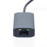 Çift Kafalı Tip-C USB-C Ethernet Adaptörü USB3.0 RJ45 Gigabit Kablolu Ağ Adaptörü 1000Mbps Uyumlu WindowsMacOS/Linux MacBook
