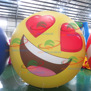 Visage gonflable ronde jaune, émoticône souriant, publicité, nouveau, - Product Image 3