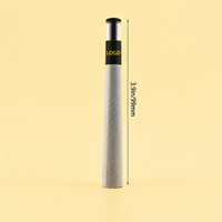 Cônes à rouler pré-roulés en papier de 98 mm avec embout en verre, filtre en verre 9*25mm, étiquette personnalisée, pour cigarettes et papier à rouler