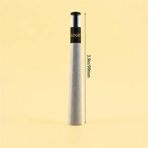 9*25mm Glass Filter Tip Label Custom <b>Rolling</b> <b>Paper</b> Smoking Cones 98mm Cigarette <b>Paper</b> Tube Pre-made <b>Rolled</b> Cones with Glass Tip - Product Image 1