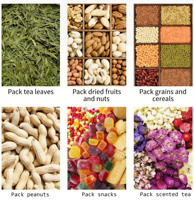 Sacs refermables de qualité alimentaire, sachets recyclables anti-humidité à fond plat pour le stockage de gelées, bonbons, pâtisseries et snacks