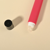 Emballage personnalisé de tubes en plastique compressibles vides pour cosmétiques, pour tubes de gloss ou baume à lèvres de 10 ml à 30 ml avec applicateur en silicone
