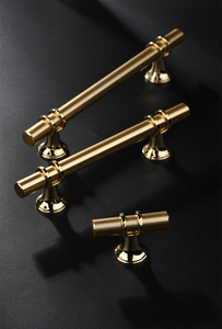 Poignée de porte de luxe en aluminium et acier inoxydable, longue, noire et dorée, pour armoire de cuisine, meuble et placard - Product Image 6