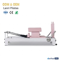 Reformer de Pilates professionnel en bois de chêne certifié CE, machine de yoga durable pour studio de fitness et salle de sport