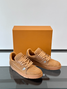 Chaussures de sport et de loisirs tendance en cuir pleine fleur mat, respirantes, perforées, polyvalentes, style rétro workwear sans lacets - Product Image 5