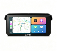 Caméra de tableau de bord pour moto Aoocci C6 Pro, nouveau modèle, avec GPS, CarPlay sans fil, Android Auto, TPMS avant et arrière, antivol pour moto