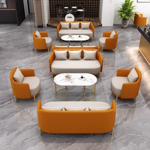 Personalizado profesional sólido café cabina de recepción sofá mesa de café silla conjunto moderno para <span class=keywords><strong>Casual</strong></span> Bar Hotel restaurante reunión comedor - Product Image 4