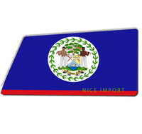 Tapis de sol d'intérieur avec drapeau du Belize, tapis de bienvenue pour entrée, tapis de bienvenue extérieur, tapis de sol à profil bas pour entrée et patio