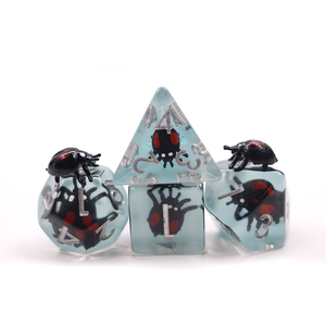 Set di Dadi Poliedrici BEETLE per Giochi <span class=keywords><strong>da</strong></span> Tavolo, Vendita all'Ingrosso, Dadi in Plastica e Resina per DND e Avventure in Movimento - Product Image 4
