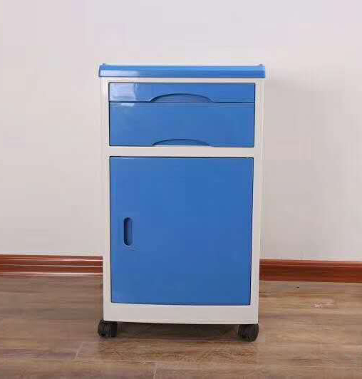 Больничный прикроватный шкаф из АБС-пластика с роликами