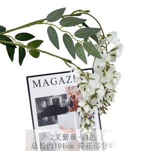 ดอกวิสทีเรียประดิษฐ์แบบก้านเดี่ยว สีขาว ชมพู ม่วง น้ำเงิน สำหรับตกแต่งเพดานงานแต่งงาน และเป็นพร็อพถ่ายภาพ - Product Image 5