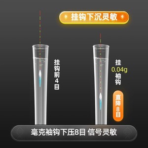 Juoqi Wang Fishing Float T-Profile Nanometer Sensitive River Use Vertical Buoy Set - Product Image 2