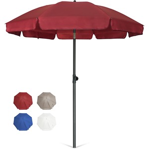 cb2 patio umbrella 9' Milano Round Shade Oyster Sunbrella Outdoor Patio Umbrella