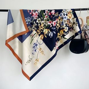 Koreaanse Mode Bloem Sjaal Vrouwen Nieuwe Polyester Hijab Digitale Print Zomer Reizen Strand <span class=keywords><strong>Sun</strong></span> Baotou Voor Head Bag Gebruik - Product Image 5