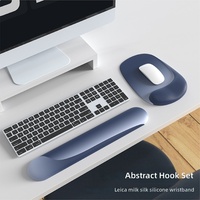Tapis de souris dégradé avec repose-poignet et logo, support de poignet pour souris, tapis de souris en silicone pour ordinateur, vente en gros pour filles