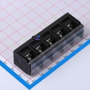 DBT40H-13.0-5P-BK-P Barrier Terminal Block Through hole Component (THT),P=13mm Connector 13mm 40A 600V - Product Image 1